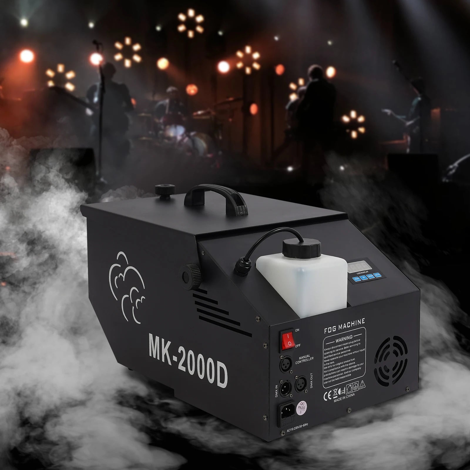 Low Lying Fog Machine 1200W with DMX & Wireless Remote