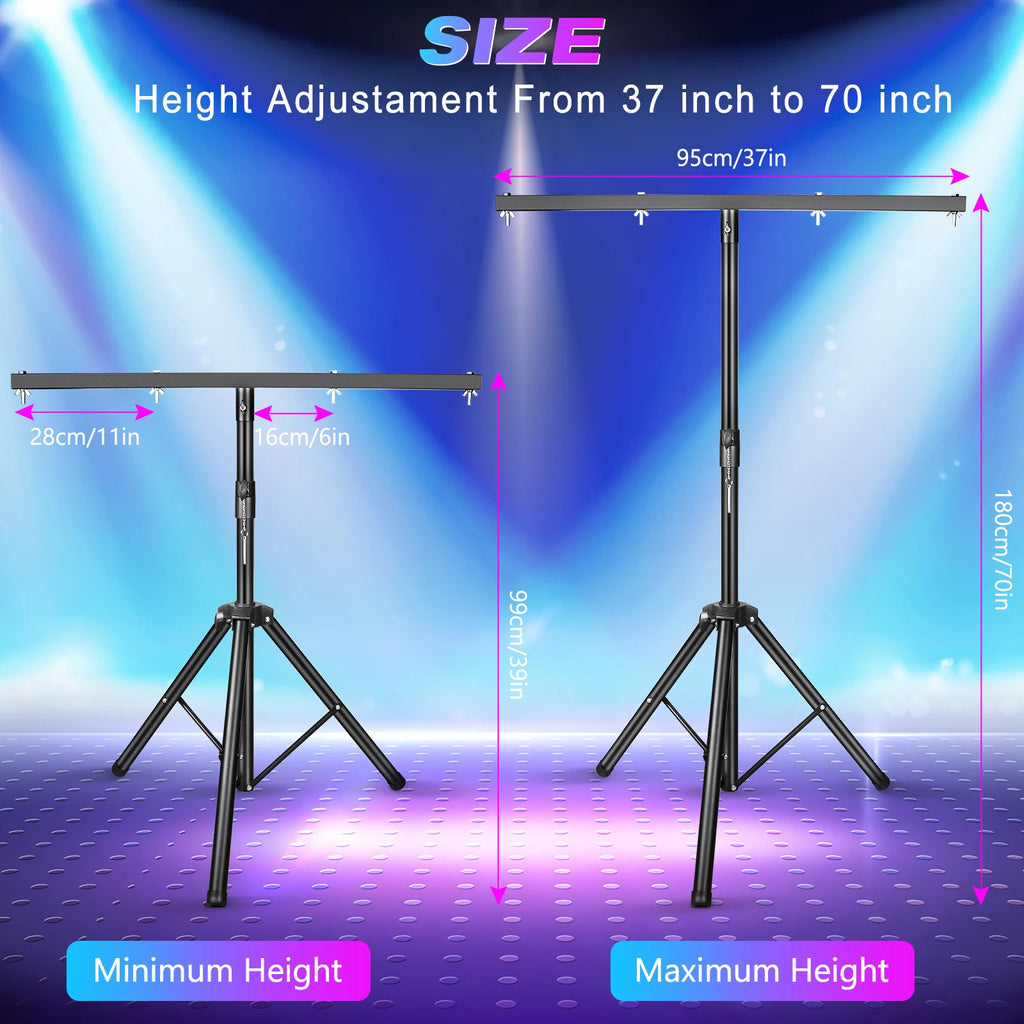 DJ Lighting Adjustable Tripod Universal Lighting Fixture