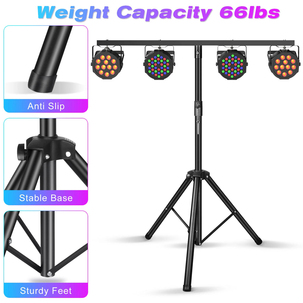 DJ Lighting Adjustable Tripod Universal Lighting Fixture