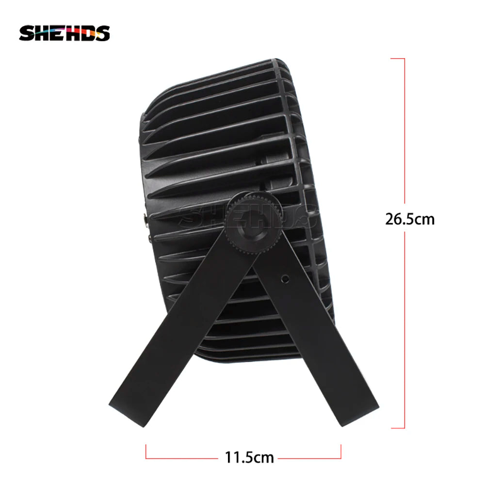 SHEHDS 4 Pcs LED Flat Par 18x12W RGBW/18x18W RGBWA+UV LED Lighting DMX512