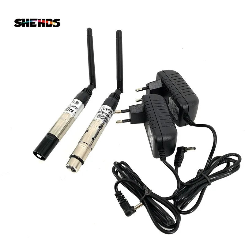 DMX Wireless 2.4G Transmitter & Receiver — 300M Range, 126 Auto-Hopping Channels (Receiver/Combo/Bundle)