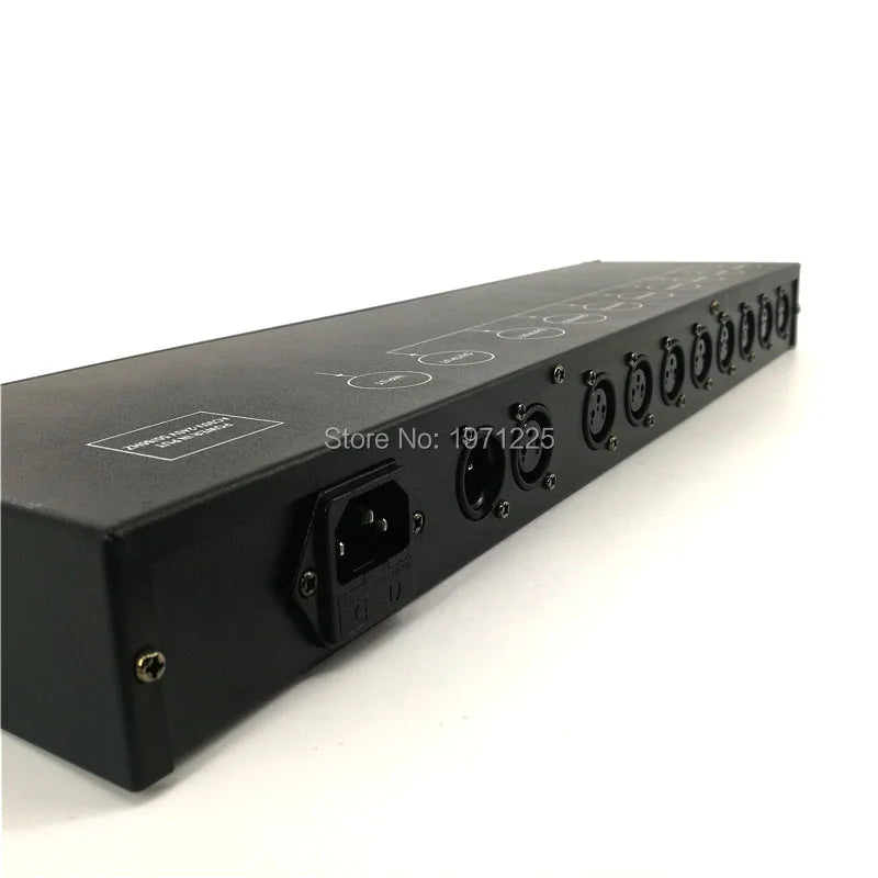 SHEHDS DMX512 Splitter — Professional 8-Way Light Signal Amplifier & Distributor for Stage Equipment