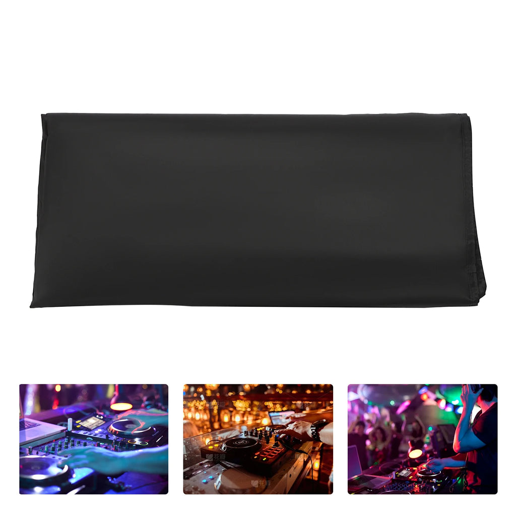 Professional DJ Display Stand Scrims Booth Facade 47.6x45.3x23.6 Inch - Portable DJ Booth Cover with Black Oxford Cloth for Club