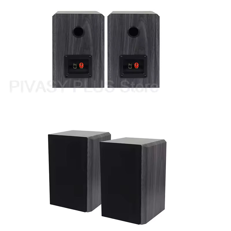 5.25 Inch Bookshelf Speaker 2 Way Passive Sound Box 91dB Sensitivity Loudspeakers 25Hz-20KHz For Home Theater Surround System DJ