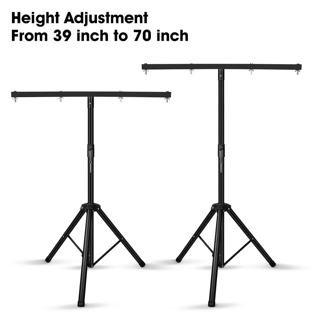 DJ Lighting Adjustable Tripod Stand Height Adjustment From 39inch to 70inch