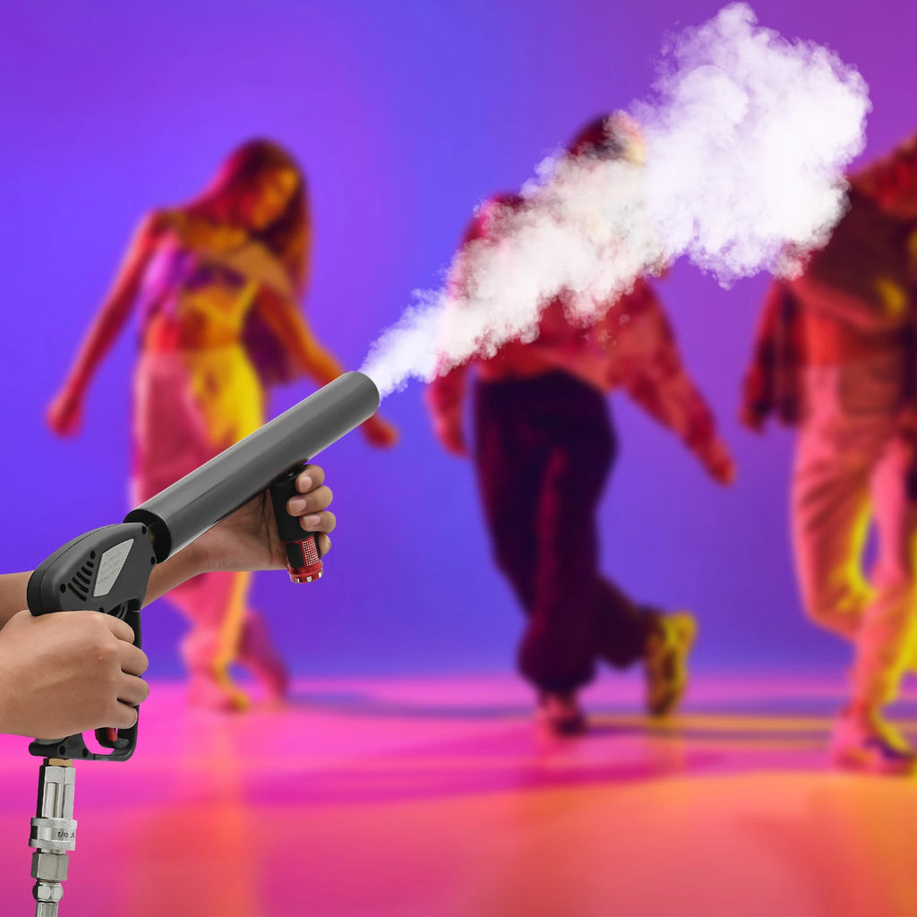 Handheld CO2 Jet Machine with 9.84ft Hose Mini CO2 Spraying Machine Smoke Machine Fog Gun Blower