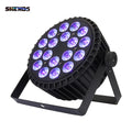 SHEHDS Aluminum Alloy LED Flat Par 18x12W & 18x18W Lights RGBW Lighting DMX512 Disco DJ Venue Wedding Party
