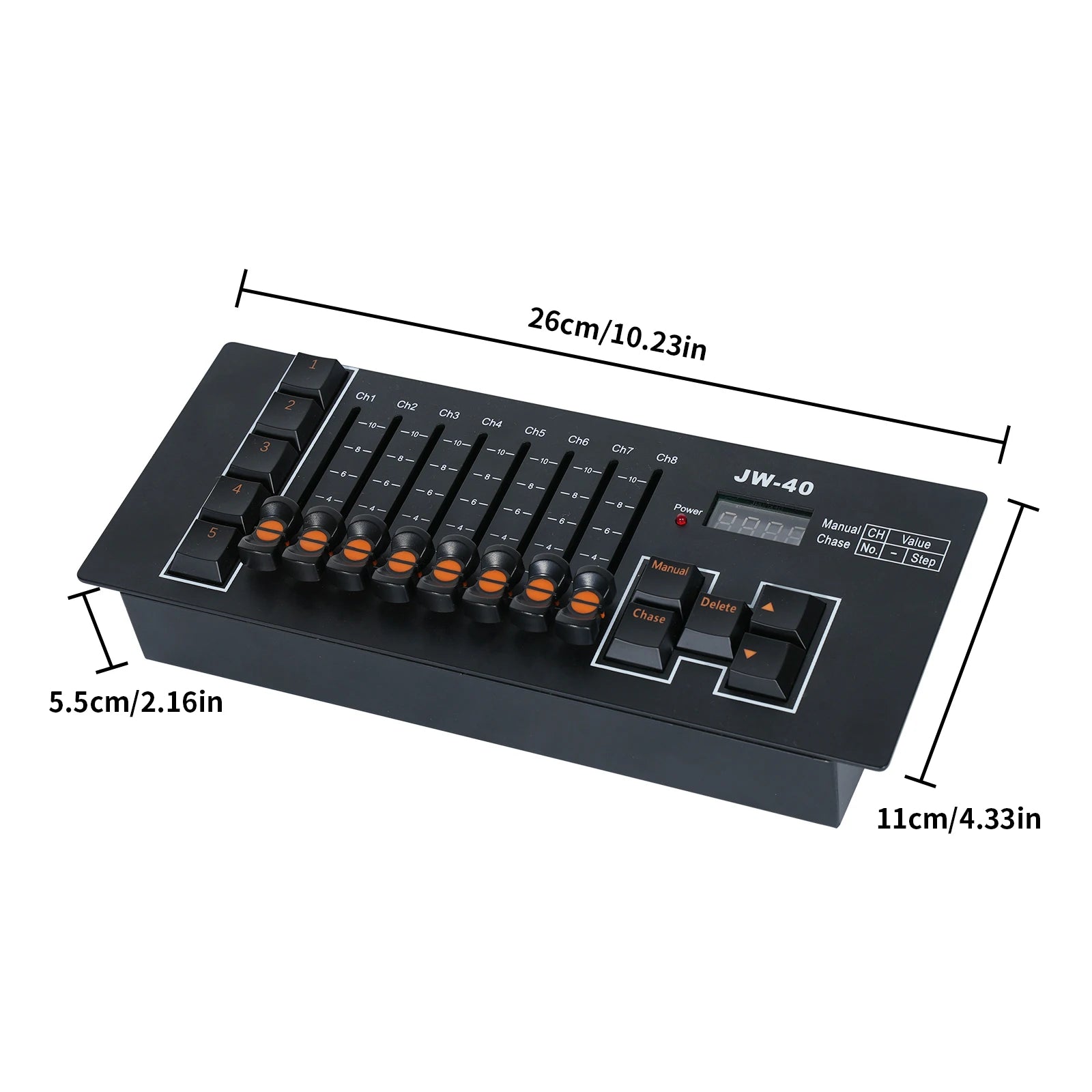 Fieryzeal Stage Light LED Mini DMX Controller — Compact DJ Light Console for Moving Heads & LED Par Lights