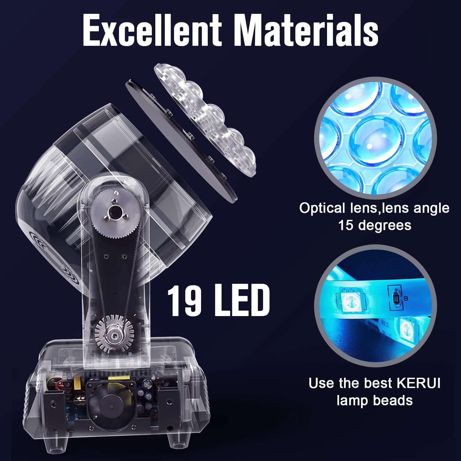 SHEHDS 4 in 1 LED Light DMX512 RGBW or RGBWAUV Color Mixing