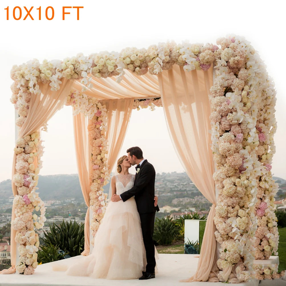 Pro-Grade 10x10 Backdrop Stand — Heavy Duty Steel Frame for Weddings, Stages & Events