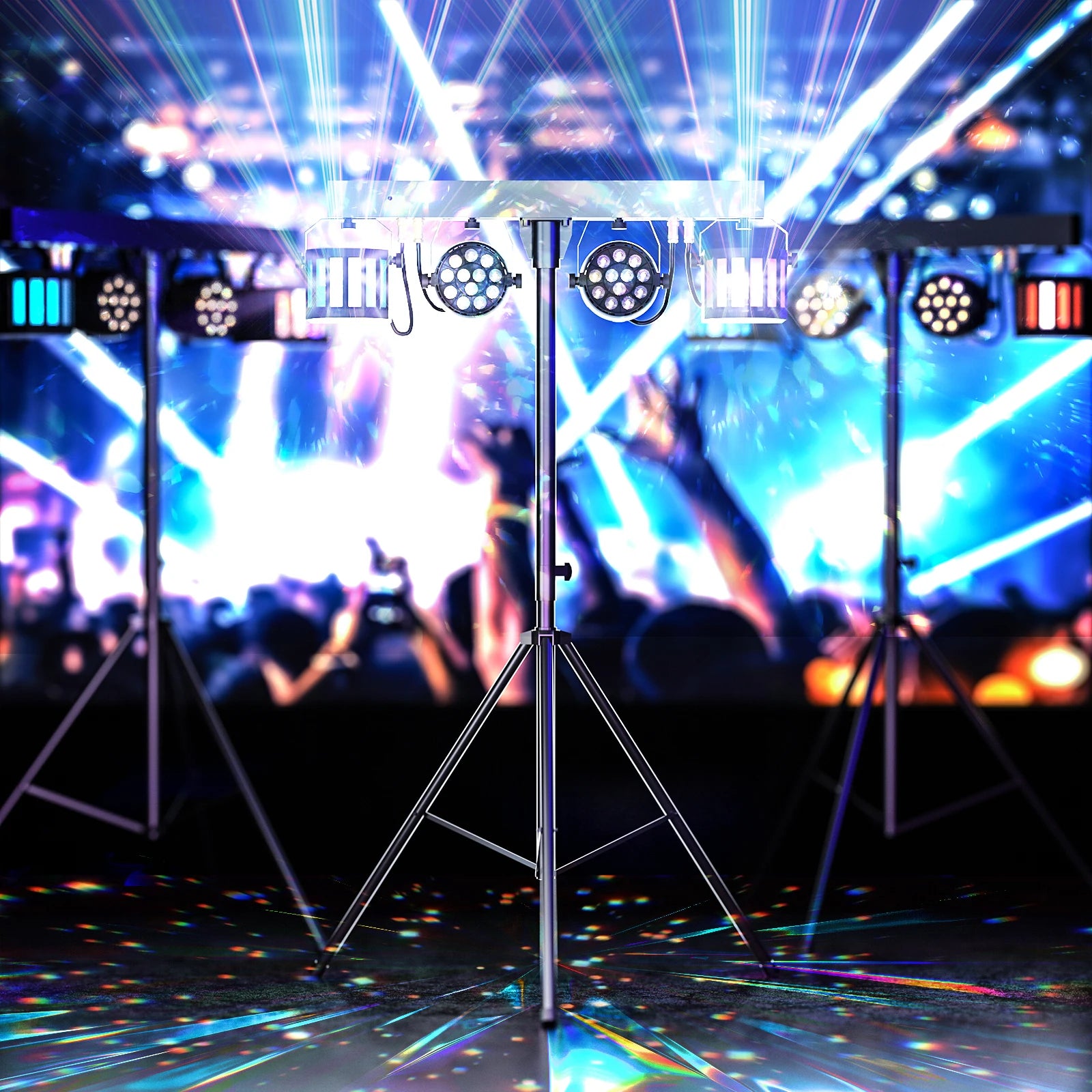 Somspot 2-in-1 RGBW Stage Light — Par + Sword Beam Combo with Stand