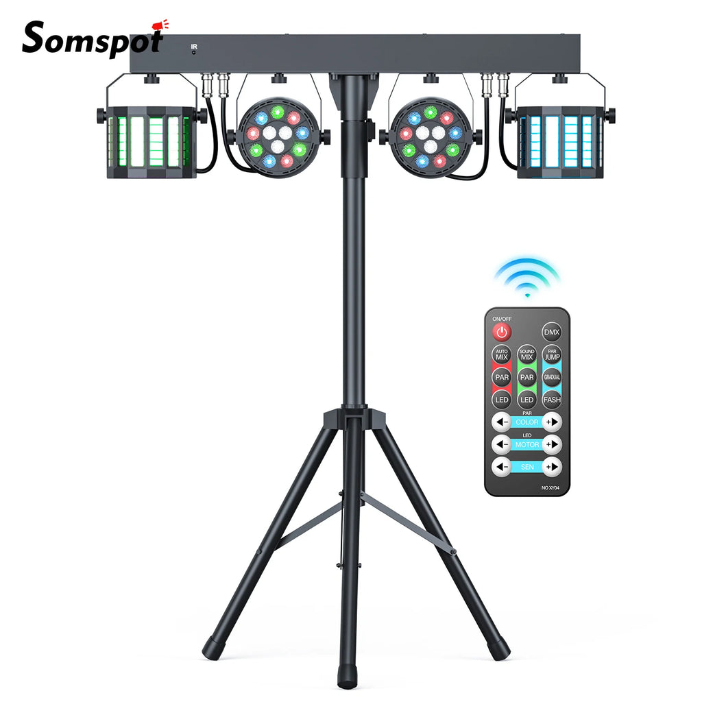 Somspot 2-in-1 RGBW Stage Light — Par + Sword Beam Combo with Stand