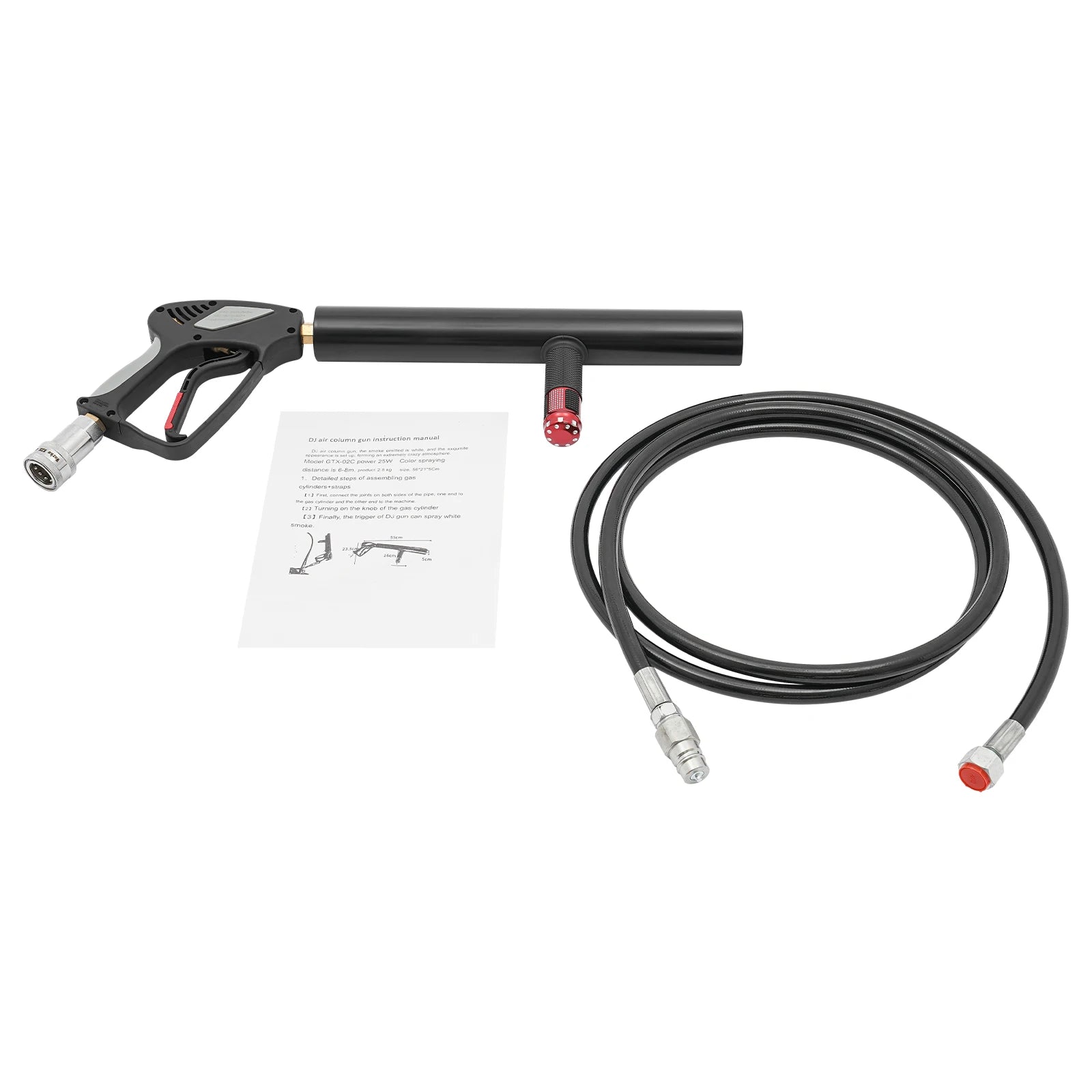 Handheld CO2 Jet Machine with 9.84ft Hose Mini CO2 Spraying Machine Smoke Machine Fog Gun Blower