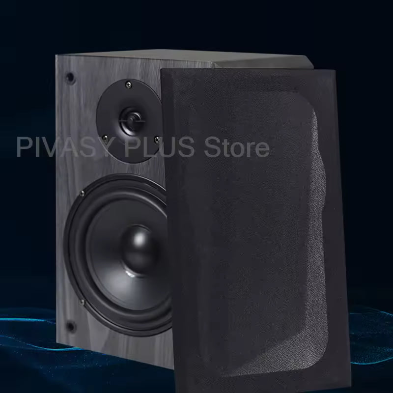 5.25 Inch Bookshelf Speaker 2 Way Passive Sound Box 91dB Sensitivity Loudspeakers 25Hz-20KHz For Home Theater Surround System DJ