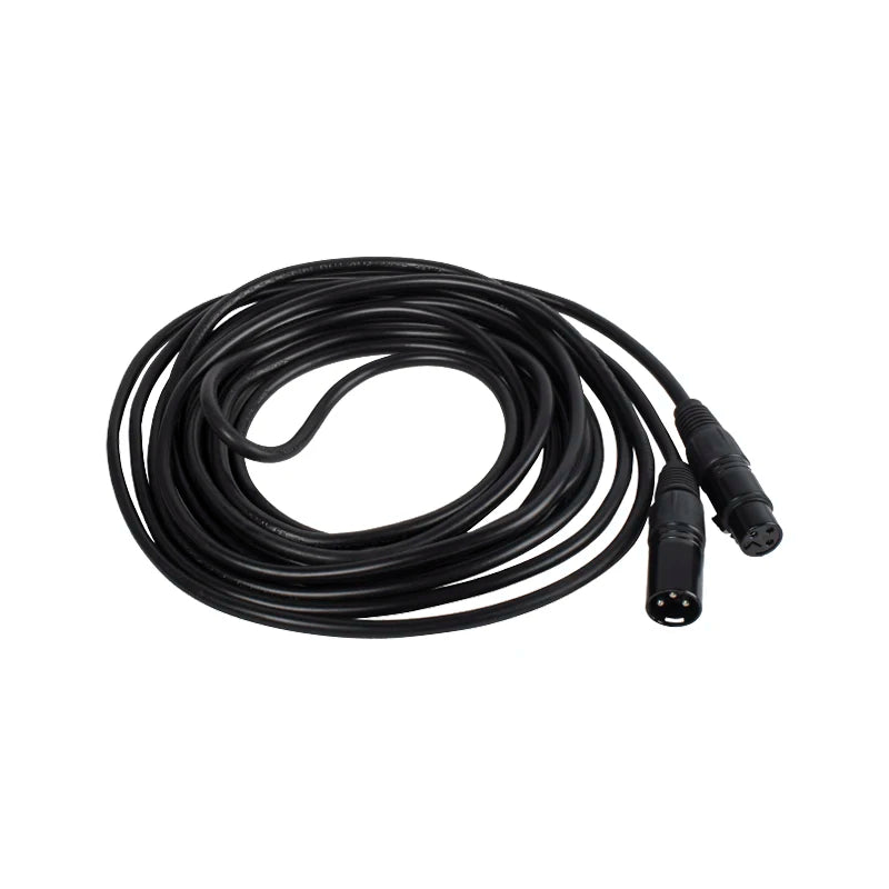 SHEHDS DMX 3-Pin XLR Cable — Professional Stage Light Signal Cable [Rubber or Iron] [Select Length: 1m–10m]
