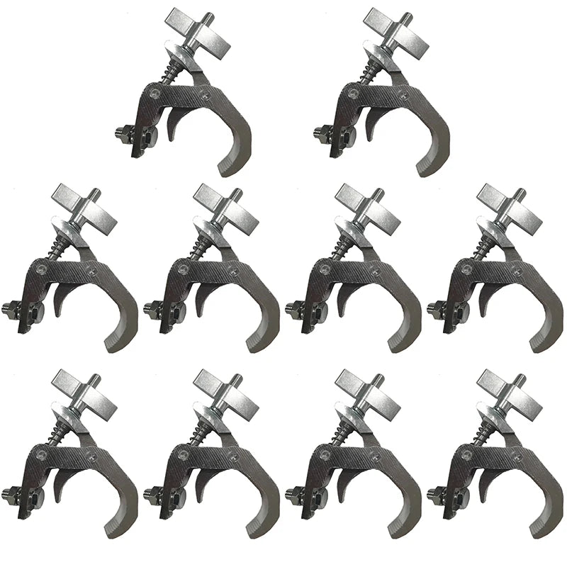 10 pcs Aluminum Alloy Stage Lights Hook Heavy Duty Light Clamp Holder f