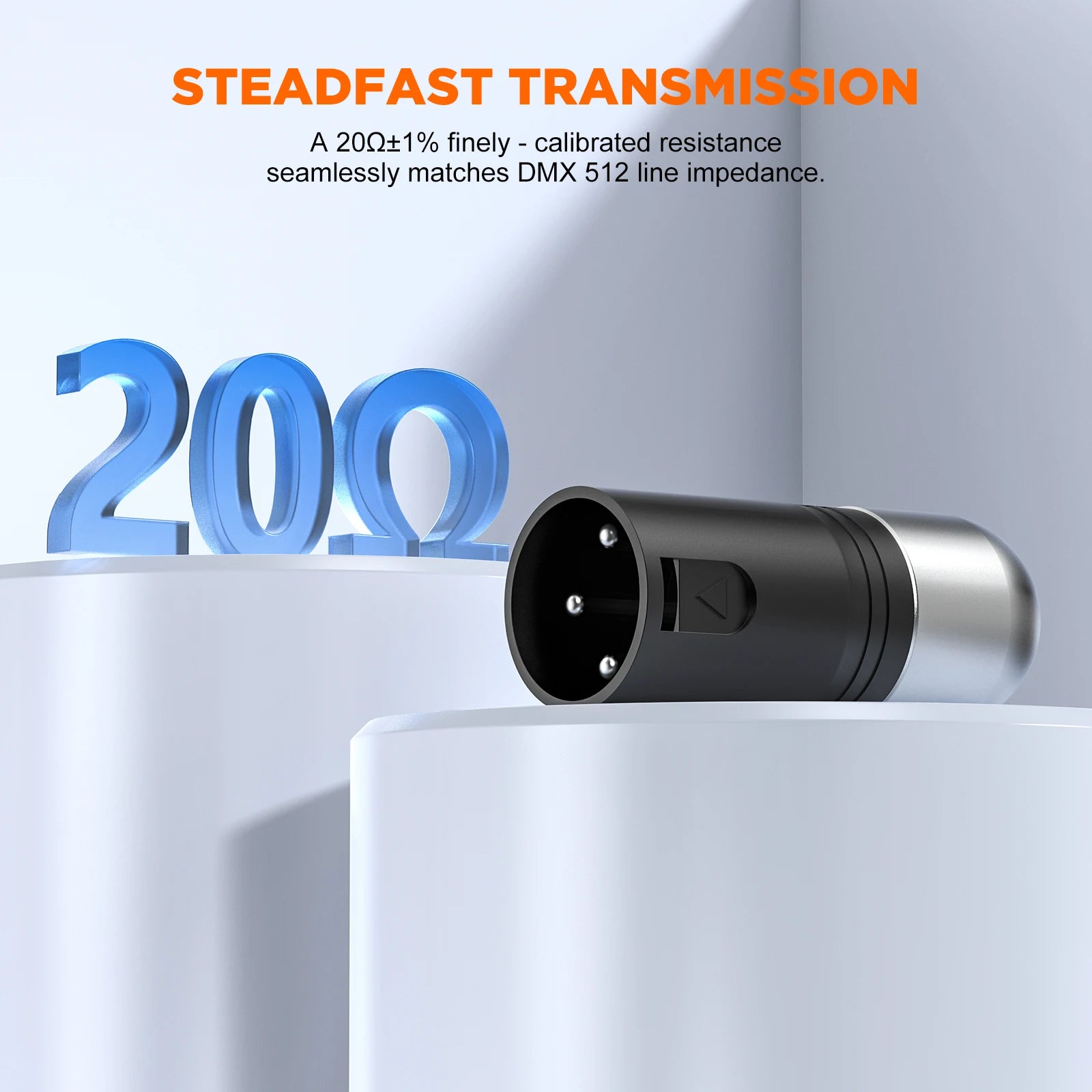 DMX Terminating Resistor 120 Ohm XLR 3-Pin — Signal Stabilizer for Stage Lighting (2/4/8/10 Pack)