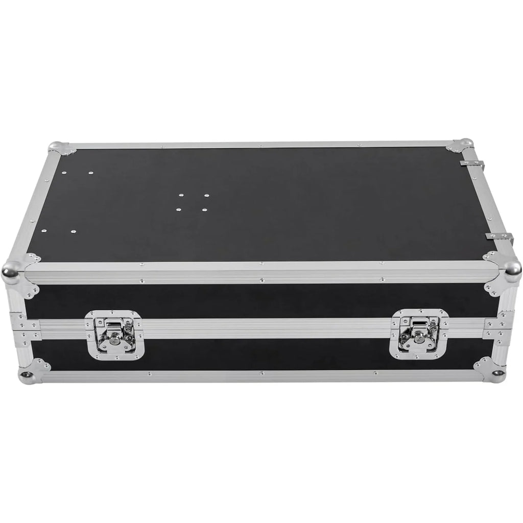 14U Mobile PA DJ Rack Road Case, Network & Stereo Rack with DJ Mixer Tops, Heavy-Duty 2-Tier Studio Equipment Cabinet with 4 Wheels, Amplifier Mixer Storage Stand for Live Sound, KTV, Home Theater