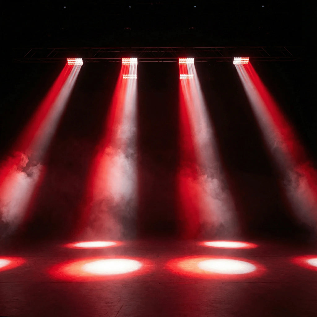 4-Pack 300W LED Beam & Strobe Stage Lights — Professional RGBW 4-in-1 Wash Lights with DMX512 & 67 Auto Effects