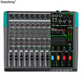 6/8/12/16 Channels Audio Sound Mixer USB 48V Phantom Power 256 DSP Effects Sound Table
