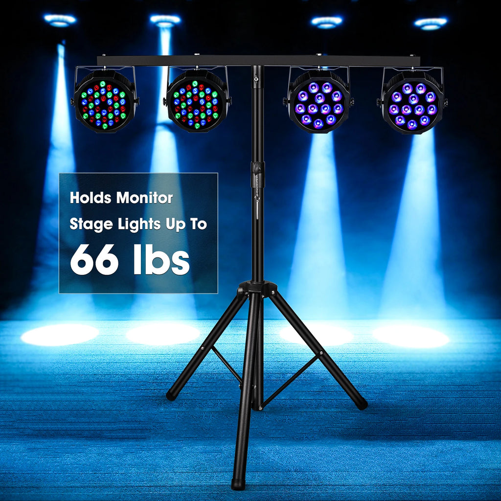 DJ Lighting Adjustable Tripod Stand Height Adjustment From 39inch to 70inch