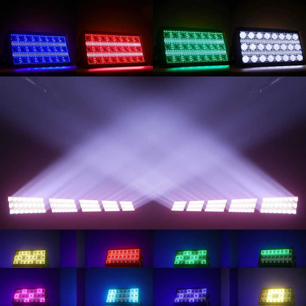 4-Pack 300W LED Beam & Strobe Stage Lights — Professional RGBW 4-in-1 Wash Lights with DMX512 & 67 Auto Effects