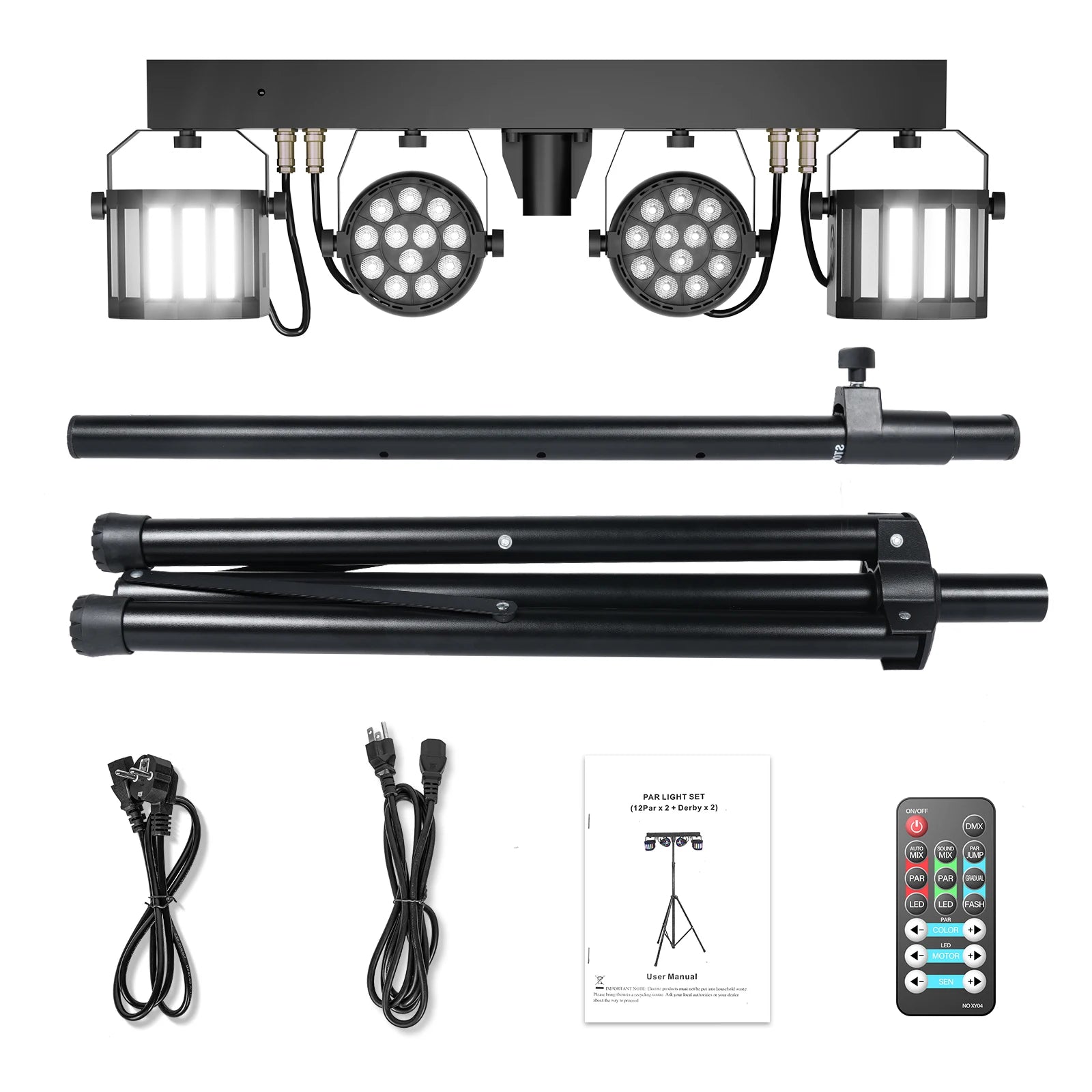 Somspot 2-in-1 RGBW Stage Light — Par + Sword Beam Combo with Stand