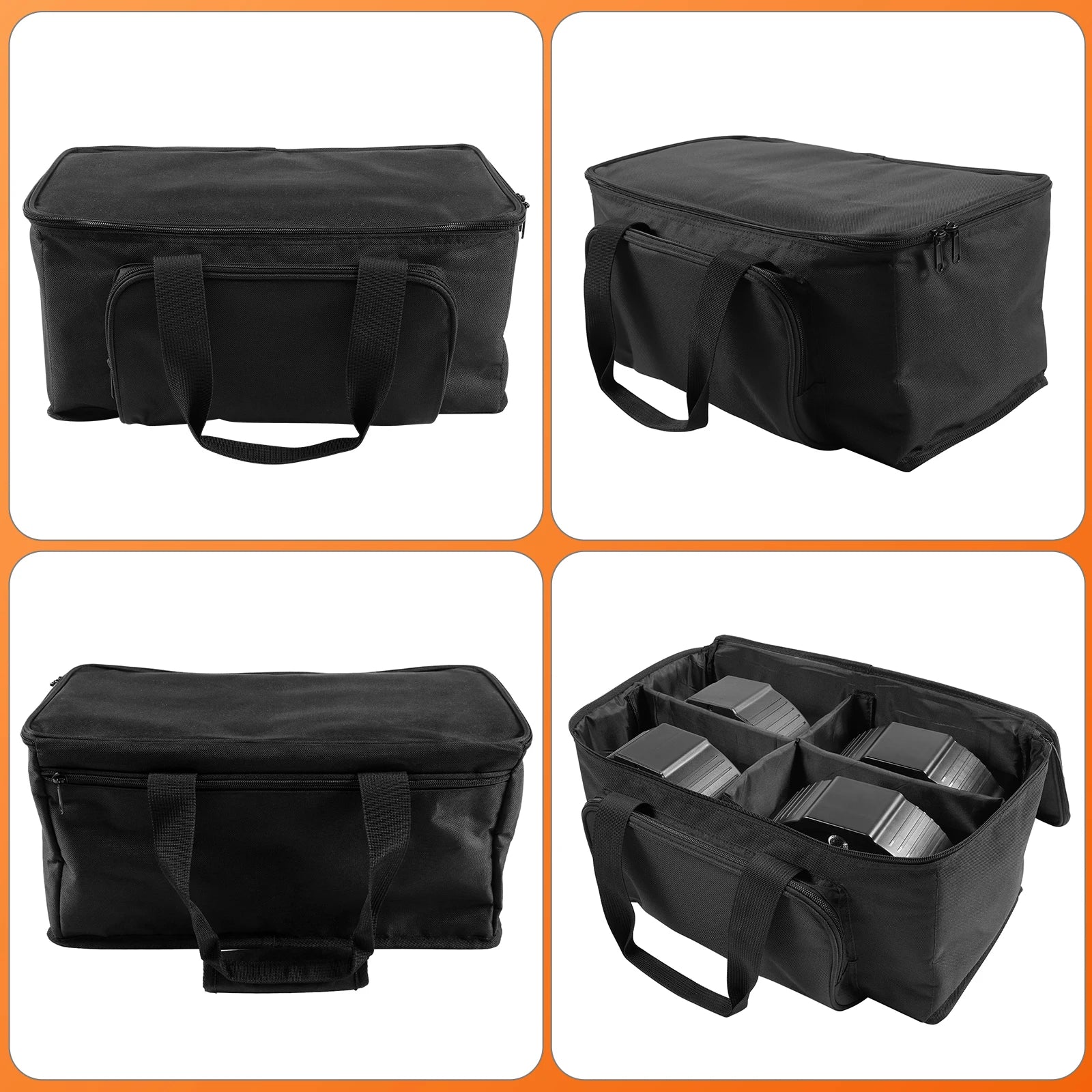 Par Light Bag Waterproof Storage Bag for（4）18*18*10CM Par Light Stage Lighting