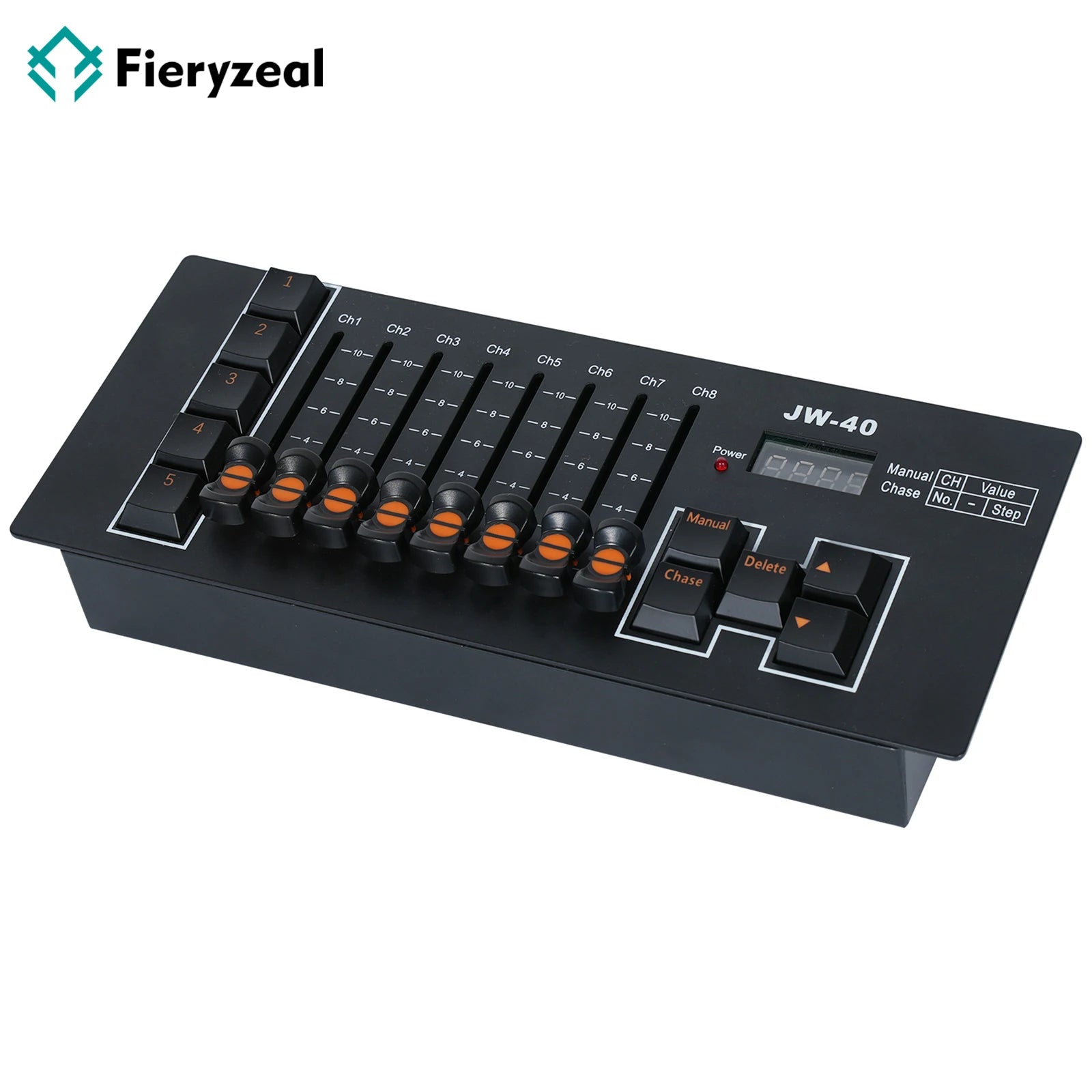 Fieryzeal Stage Light LED Mini DMX Controller — Compact DJ Light Console for Moving Heads & LED Par Lights