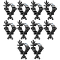 Yiflamefly 10-Pack Black Truss Clamps — Hanging Hooks for Par Lights, String Lights & Projectors
