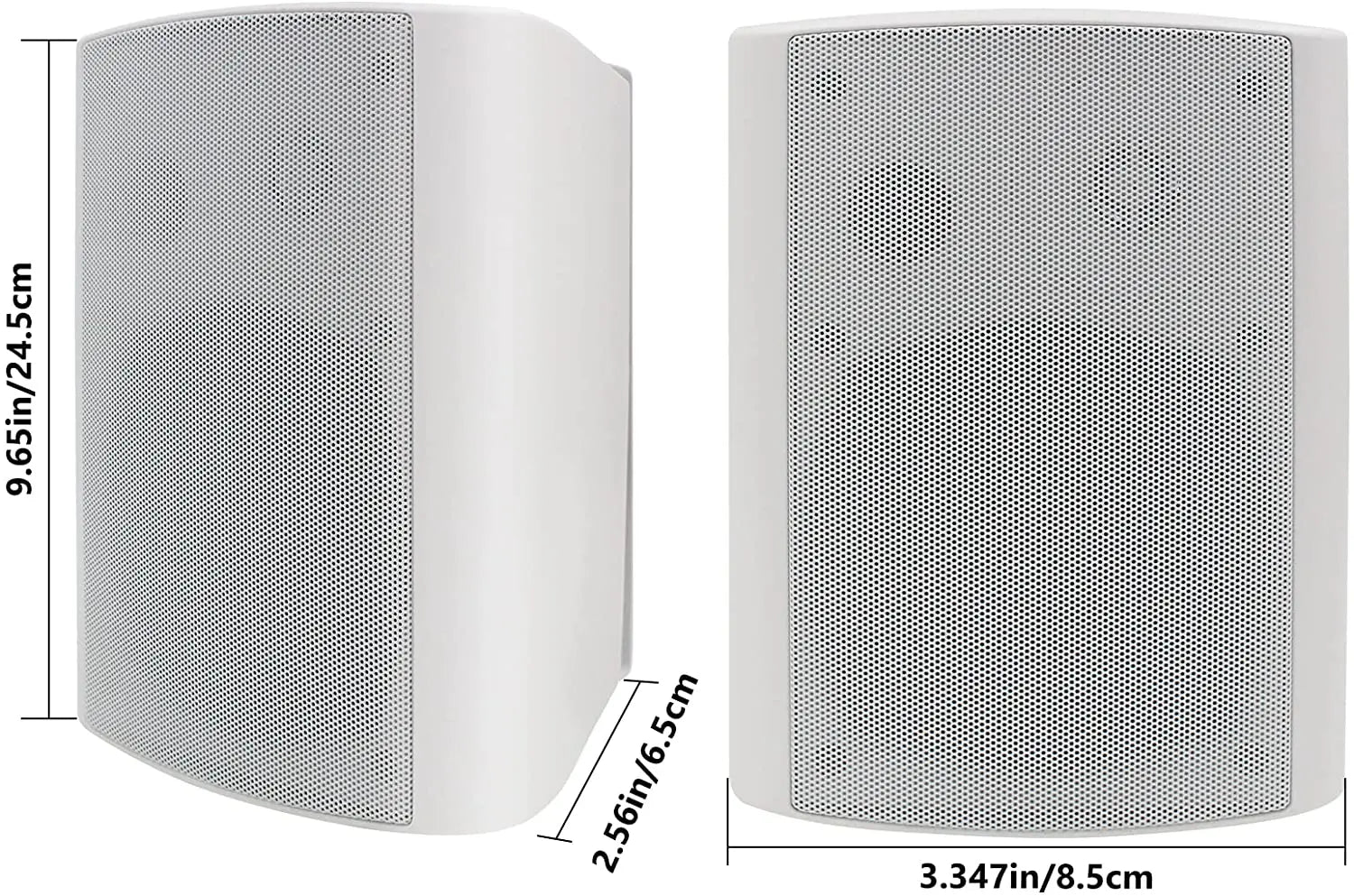 Herdio 2PCS Outdoor Speakers 300W 5.25" Waterproof — Weatherproof Patio Speakers with Bluetooth & Speed-Lock Mounting