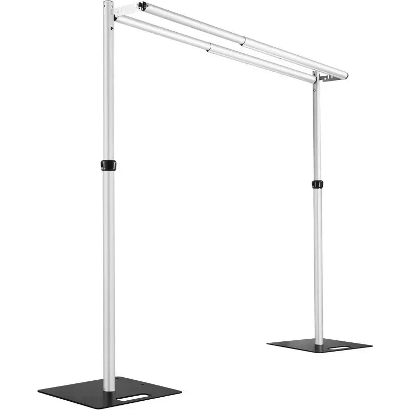 Adjustable Pipe & Drape Backdrop Stand — Portable Aluminum, 10x10ft & 10x20ft for Weddings