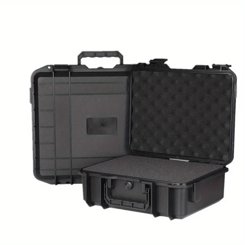 Waterproof Hard Carry Case with Pre-Cut Sponge — Impact Resistant Tool Storage Organizer (4 Sizes)