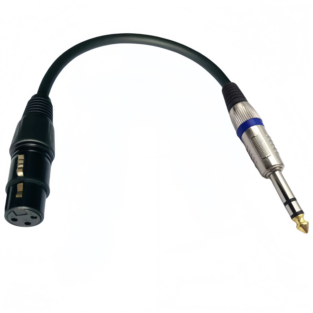 6.35mm TRS to XLR Female Balanced Audio Cable — Professional Interconnect for Studio, DJ & Live Sound [6 Lengths]