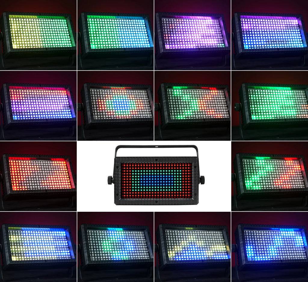 60W RGB LED Wireless Strobe System with Controller — 48 Zone DMX Stage Lighting with Auto/Sound/Master-Slave Modes (1pc, 2pc, or 4pc Bundle)