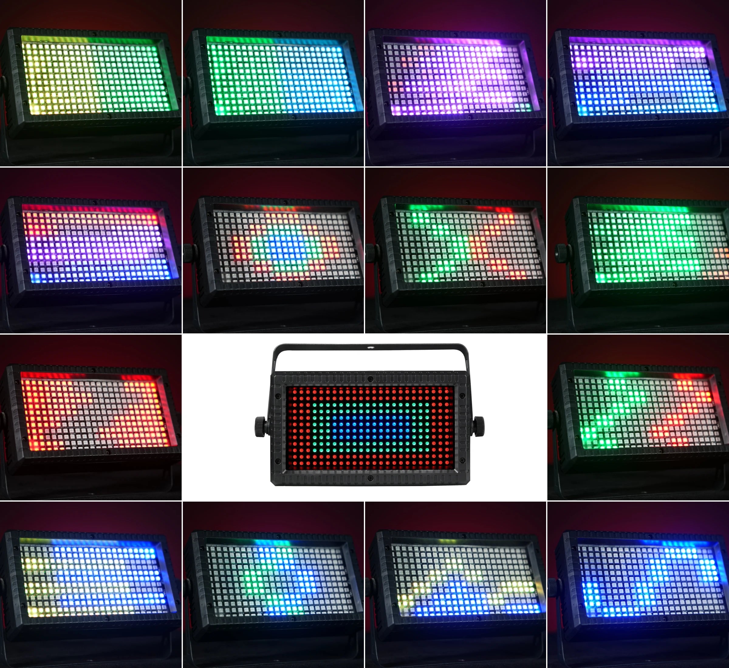 60W RGB LED Wireless Strobe System with Controller — 48 Zone DMX Stage Lighting with Auto/Sound/Master-Slave Modes (1pc, 2pc, or 4pc Bundle)