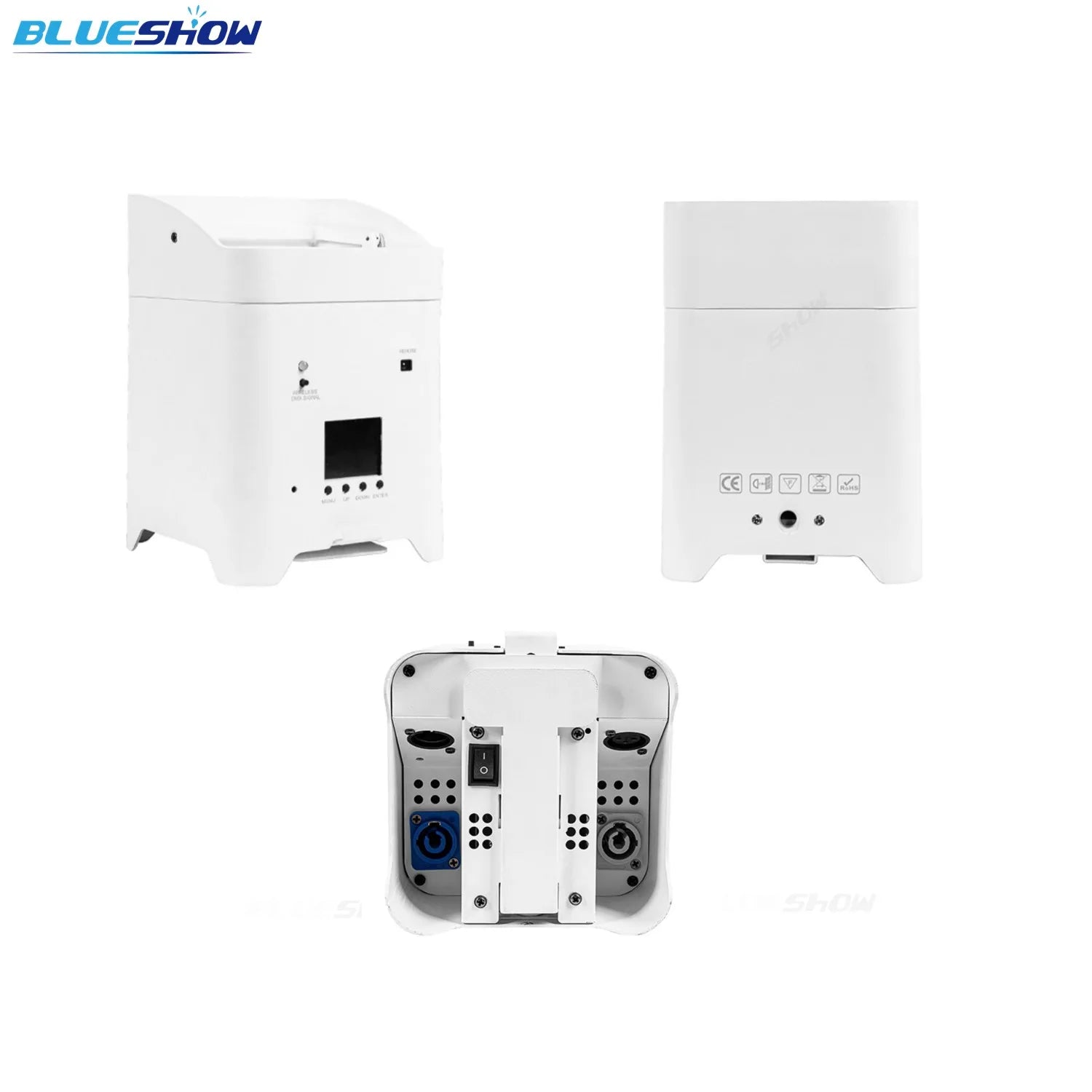 4 pcs Wireless Battery Par Lights with Bag 6x18W 6 in 1 Remote