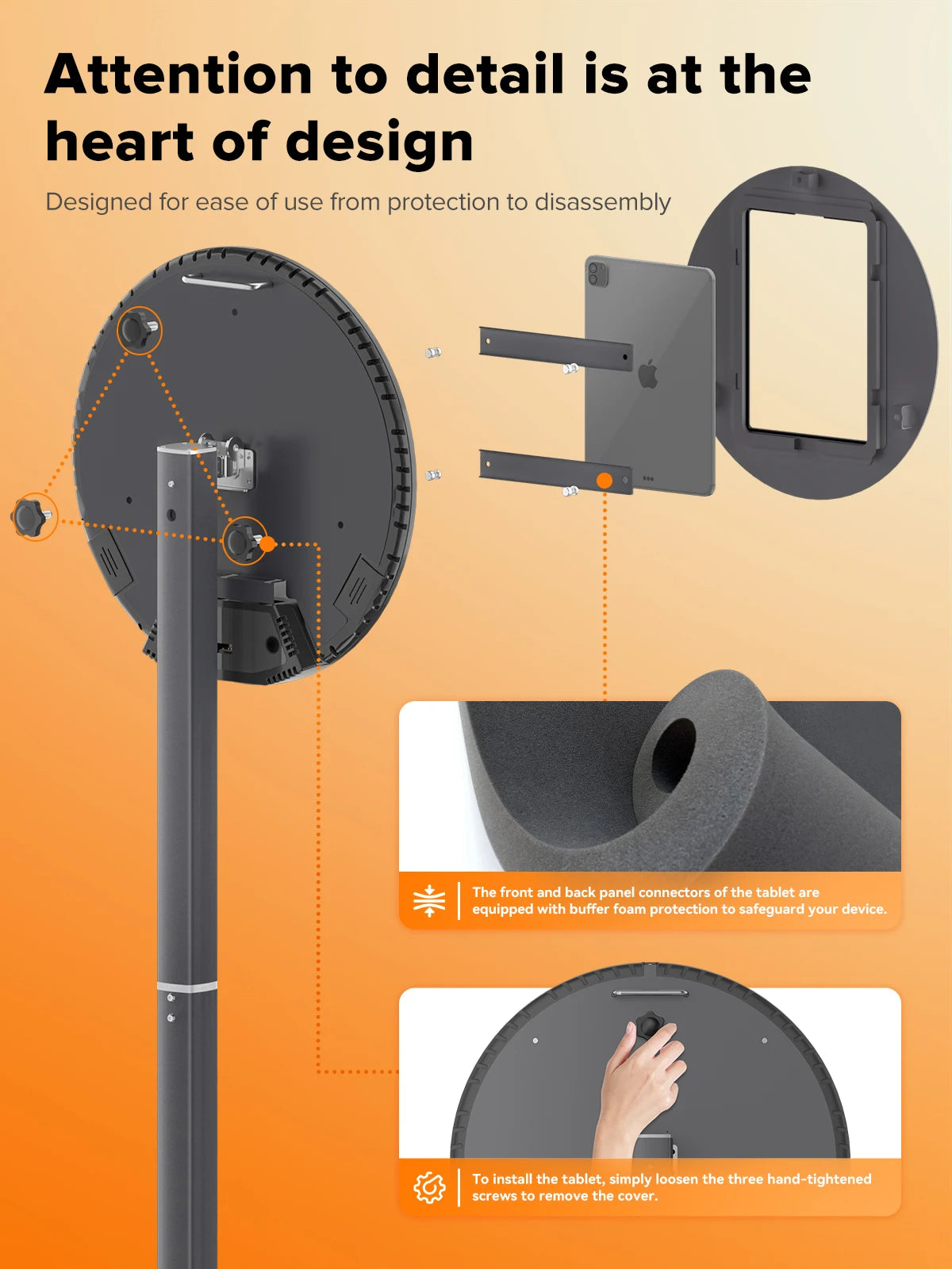 Q1 iPad Photo Booth — Portable Professional Selfie Station with RGB Ring Light & Flight Case