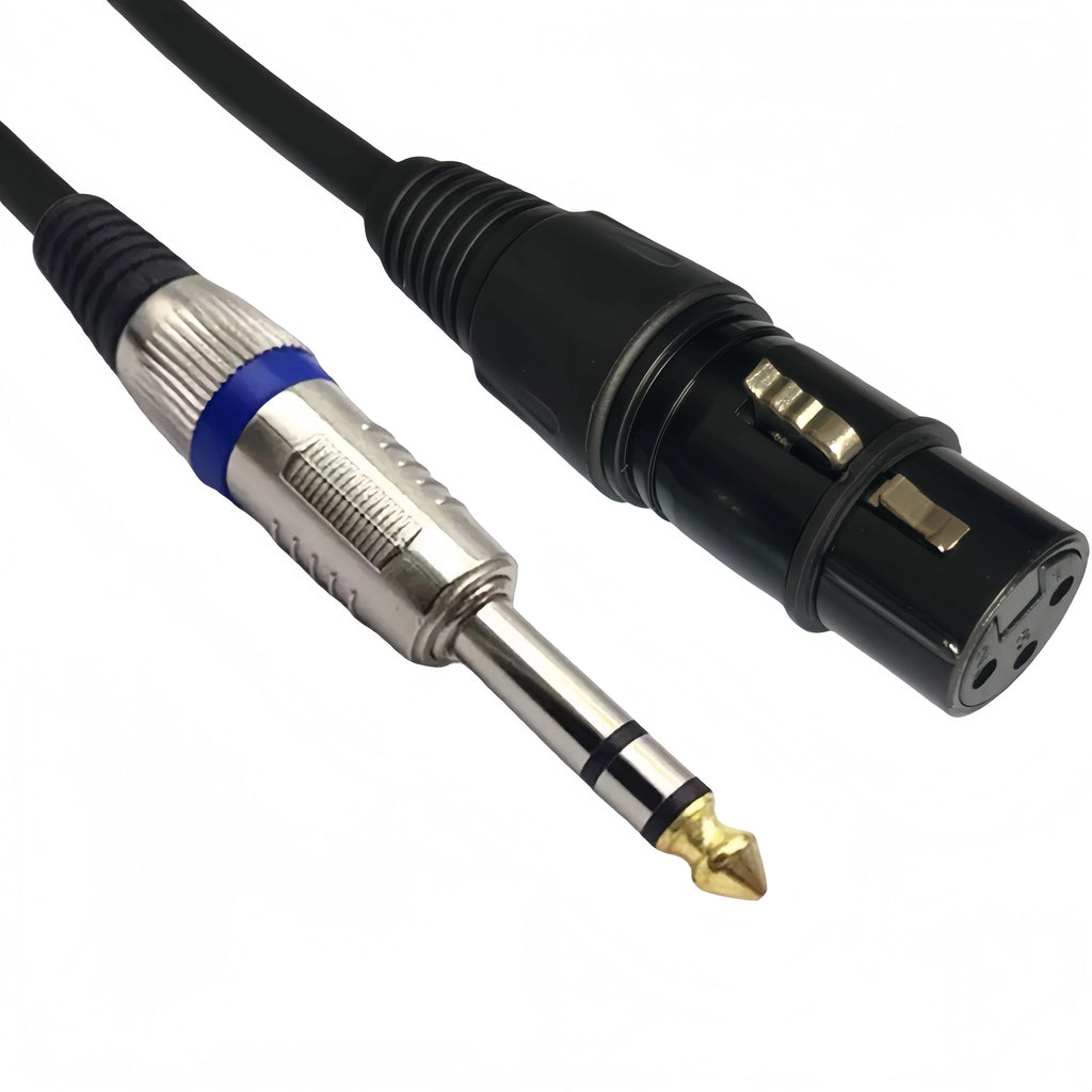 6.35mm TRS to XLR Female Balanced Audio Cable — Professional Interconnect for Studio, DJ & Live Sound [6 Lengths]
