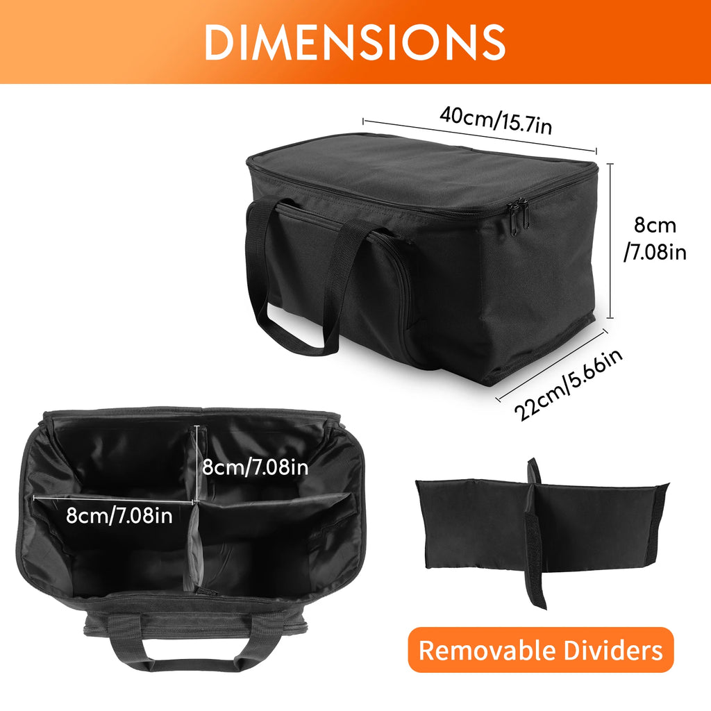 Par Light Bag Waterproof Storage Bag for（4）18*18*10CM Par Light Stage Lighting