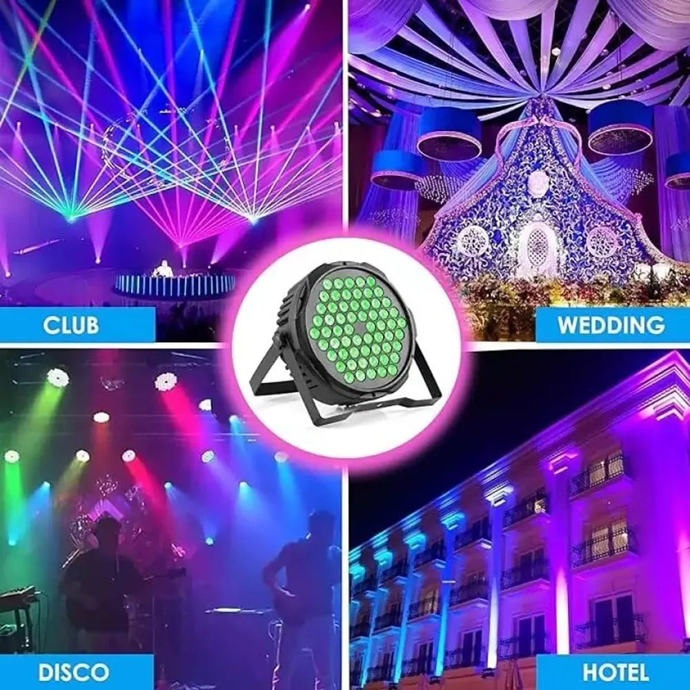 8 PCS 60 LED Par Light Stage Light DMX512 Sound-Activated