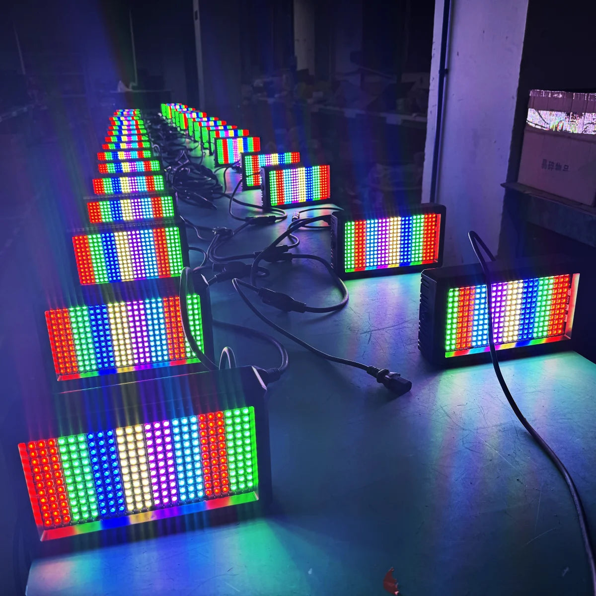 60W RGB LED Wireless Strobe System with Controller — 48 Zone DMX Stage Lighting with Auto/Sound/Master-Slave Modes (1pc, 2pc, or 4pc Bundle)