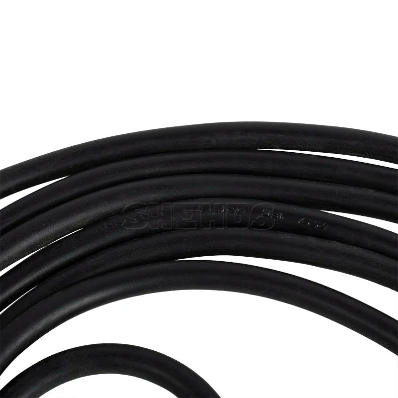 SHEHDS DMX 3-Pin XLR Cable — Professional Stage Light Signal Cable [Rubber or Iron] [Select Length: 1m–10m]