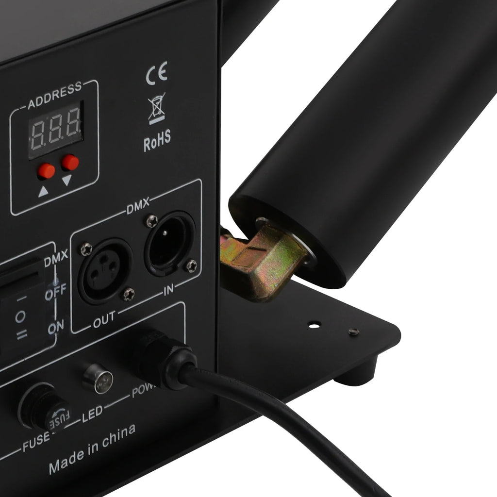 Dual-Nozzle CO2 Jet Fog Machine 150W — 20-26ft Blast for Concerts, Bars & Venues